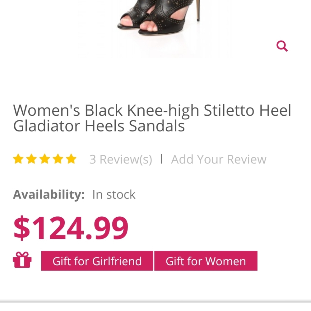 Vigo Foine Knee-high Stiletto-heel Gladiator Hee - Picture 3 of 12